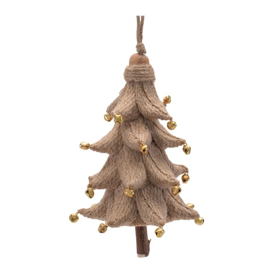 Melrose 5.5" Rustic Brown Tree Ornaments, 4ct.